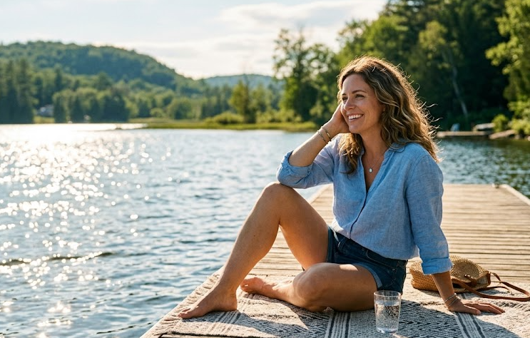 Plávanie v bazéne – pohľad zhora na plochu vody